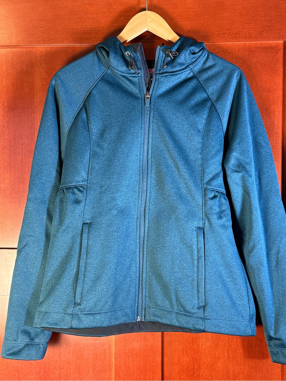Glaciers Edge Softshell Hooded Jacket Women’s M Teal Full Zip Outdoor